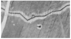 Пулеметная площадка, вид на немецкой аэрофотосъемке масштаб 1:8000