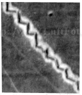 Battle trences for soldiers, on the German Luftwaffe Aerial Reconnaissance photogtaph, scale  ~ 1:8000